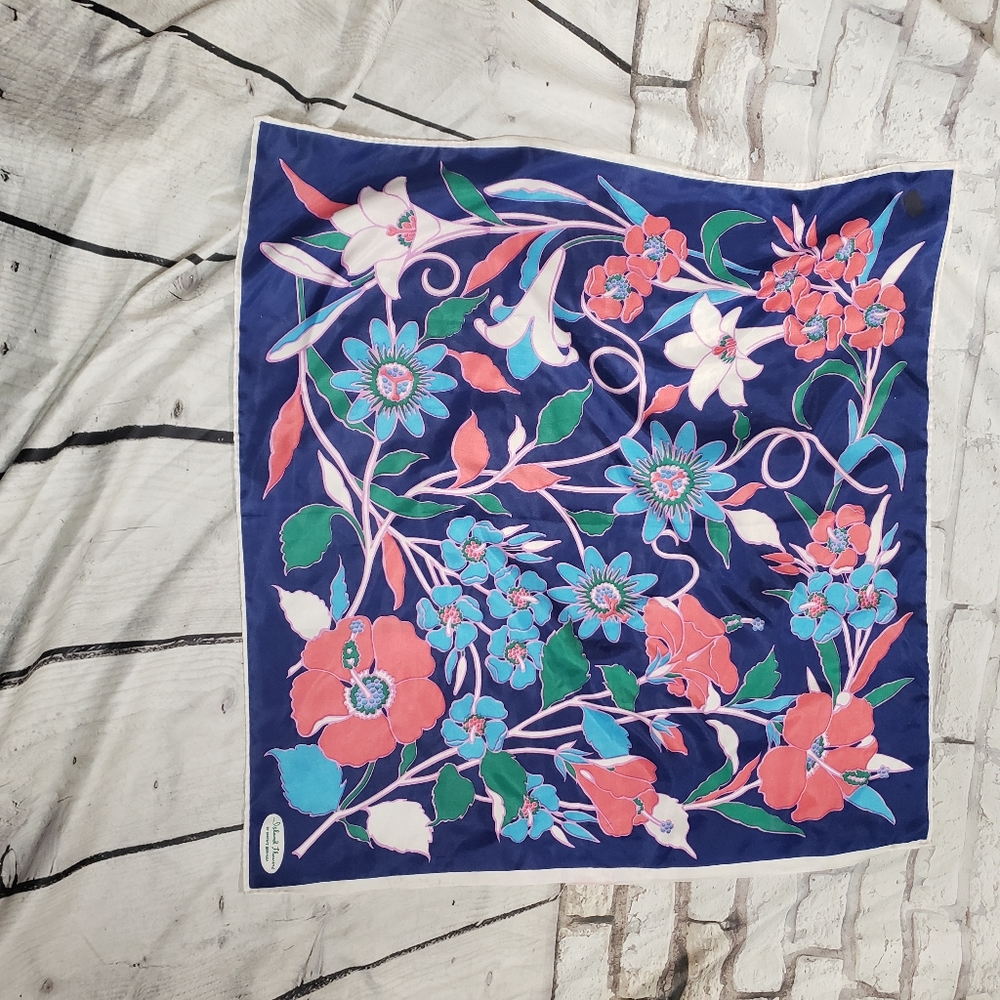 Smith's of Bermuda "Island Flowers" Silk Scarf